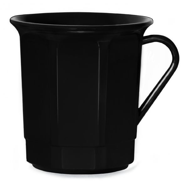 AKU PP-Kaffeebecher mit Henkel aus Kunststoff, 300 ml/0,30 l, Mehrweg, schwarz