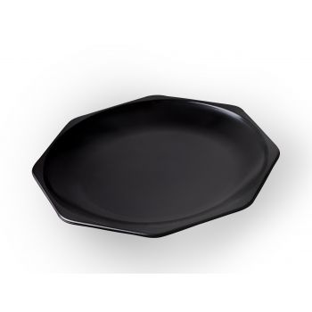 AKU PP-Dessertteller Mehrweg, Kunststoff, 20 cm, schwarz