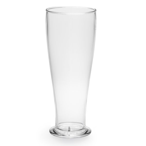 AKU Weizenbierglas, 500 ml/0,50 l, Mehrweg, Kunststoff, glasklar